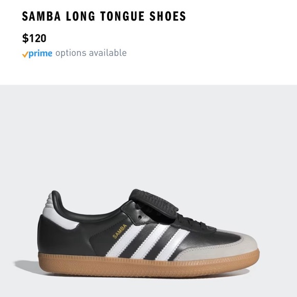 Adidas Black and White Samba LT Women’s Sneakers - Picture 2 of 13